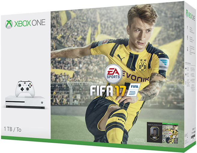 MICROSOFT Xbox One S 1 TB + FIFA 17 (234-00031)