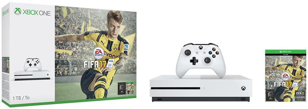MICROSOFT Xbox One S 1 TB + FIFA 17 (234-00031)