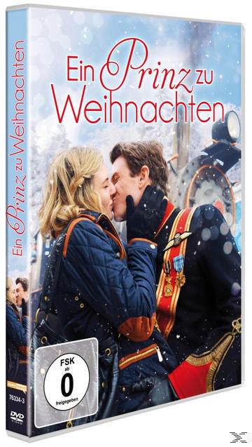 DVD-Cover mit küssendem Paar. Der Titel lautet „Ein Prinz zu Weihnachten“ (Ein Prinz zu Weihnachten).