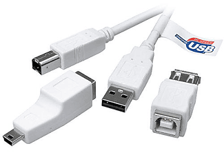 VIVANCO 45280 CC U 18 S USB-A Soket USB-B Bağlantı Fişi Data Kablosu USB 2.0