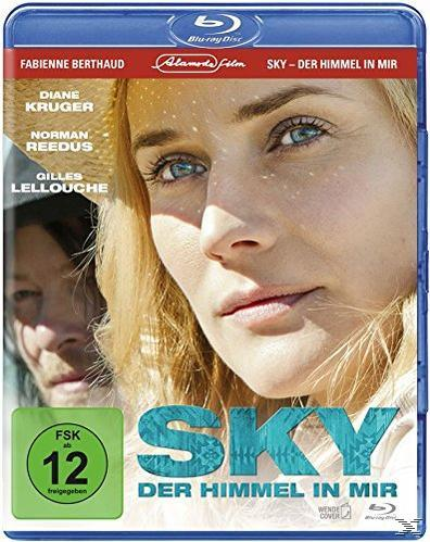 Blu-ray-Cover: Das Gesicht einer Frau in Nahaufnahme mit Text. Titel: SKY - DER HIMMEL IN MIR.