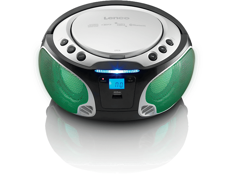 LENCO Draagbare radio CD Bluetooth SCD-550 Zilver (SCD-550SI)