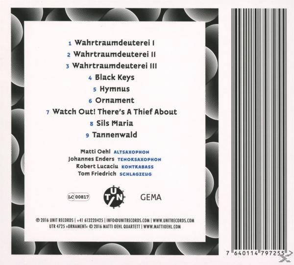 Matti Quartett Oehl - Ornament  - (CD)
