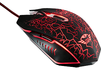 Trust Gxt105 Gaming Maus Schwarz Leuchtfarbe Rot Gaming Maus Kabelgebunden Online Kaufen Saturn