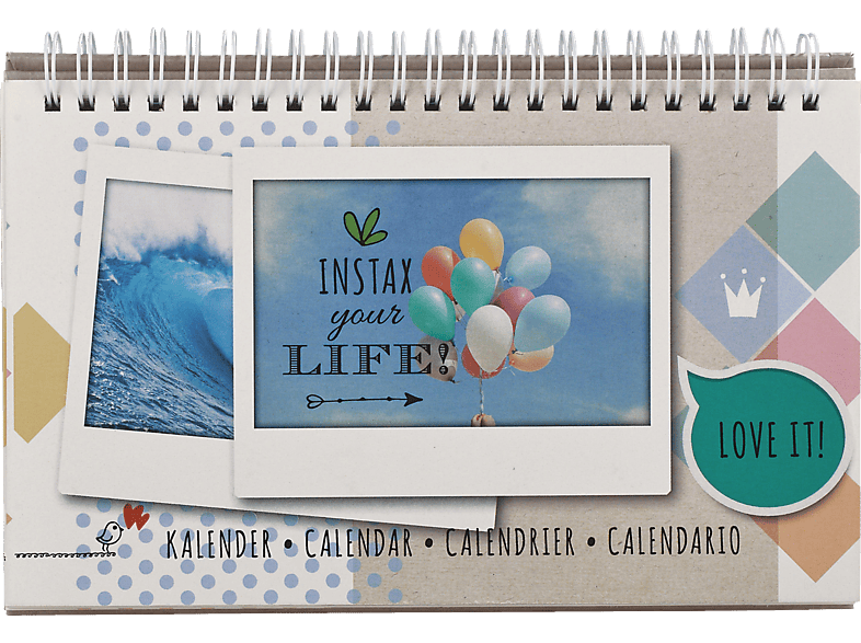 FUJIFILM Instax Wide Tischkalender, Verschiedenfarbig