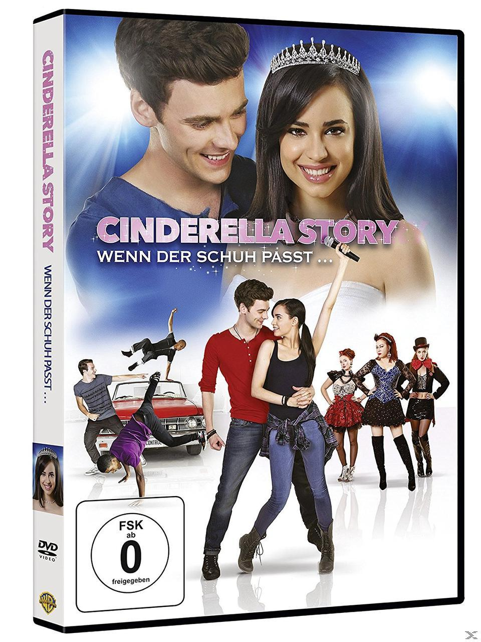 DVD-Hülle für Cinderella Story mit Schauspielern im Vorder- und Hintergrund.