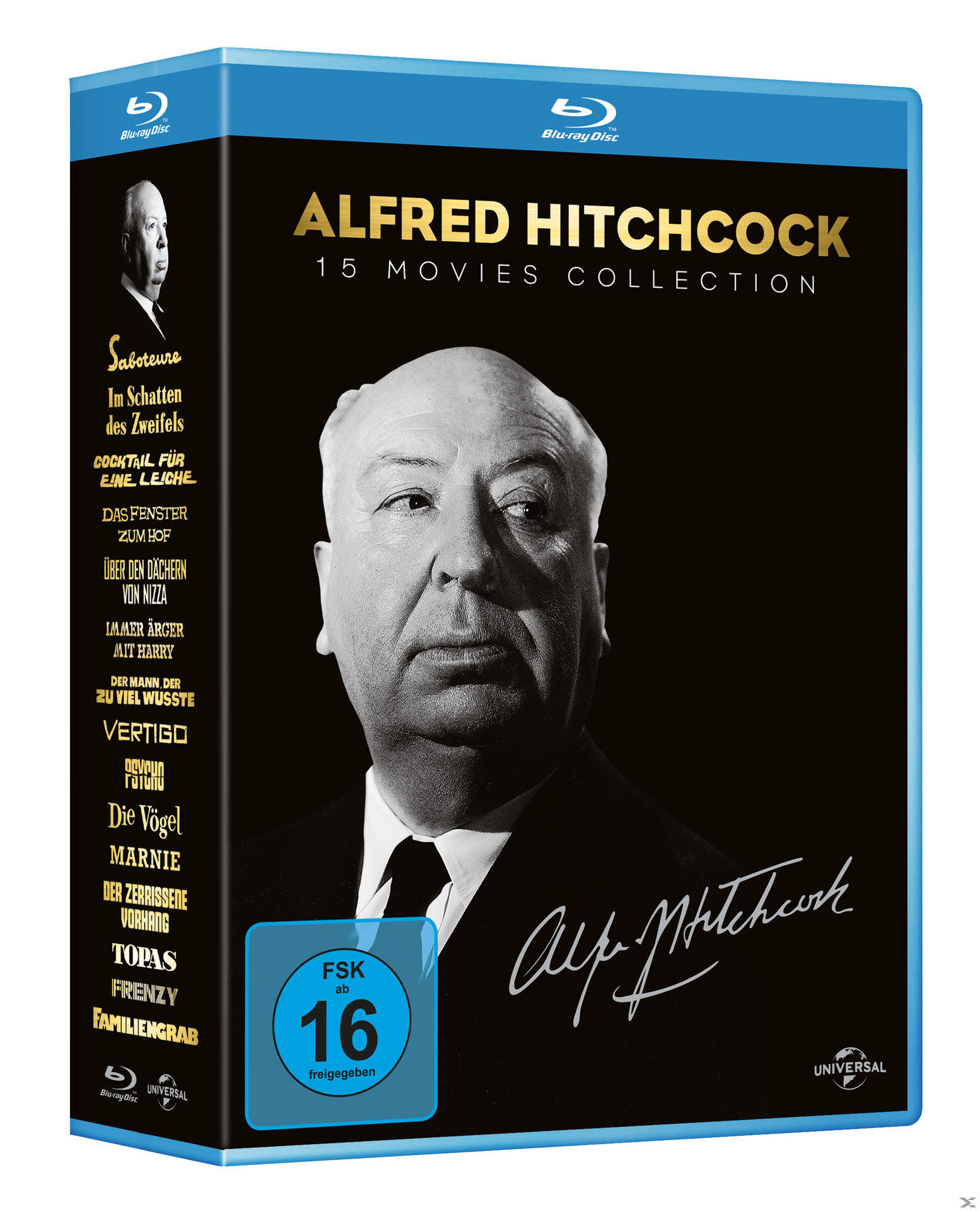 Alfred Hitchcock 15 Movies Collection Blu-ray-Box.
