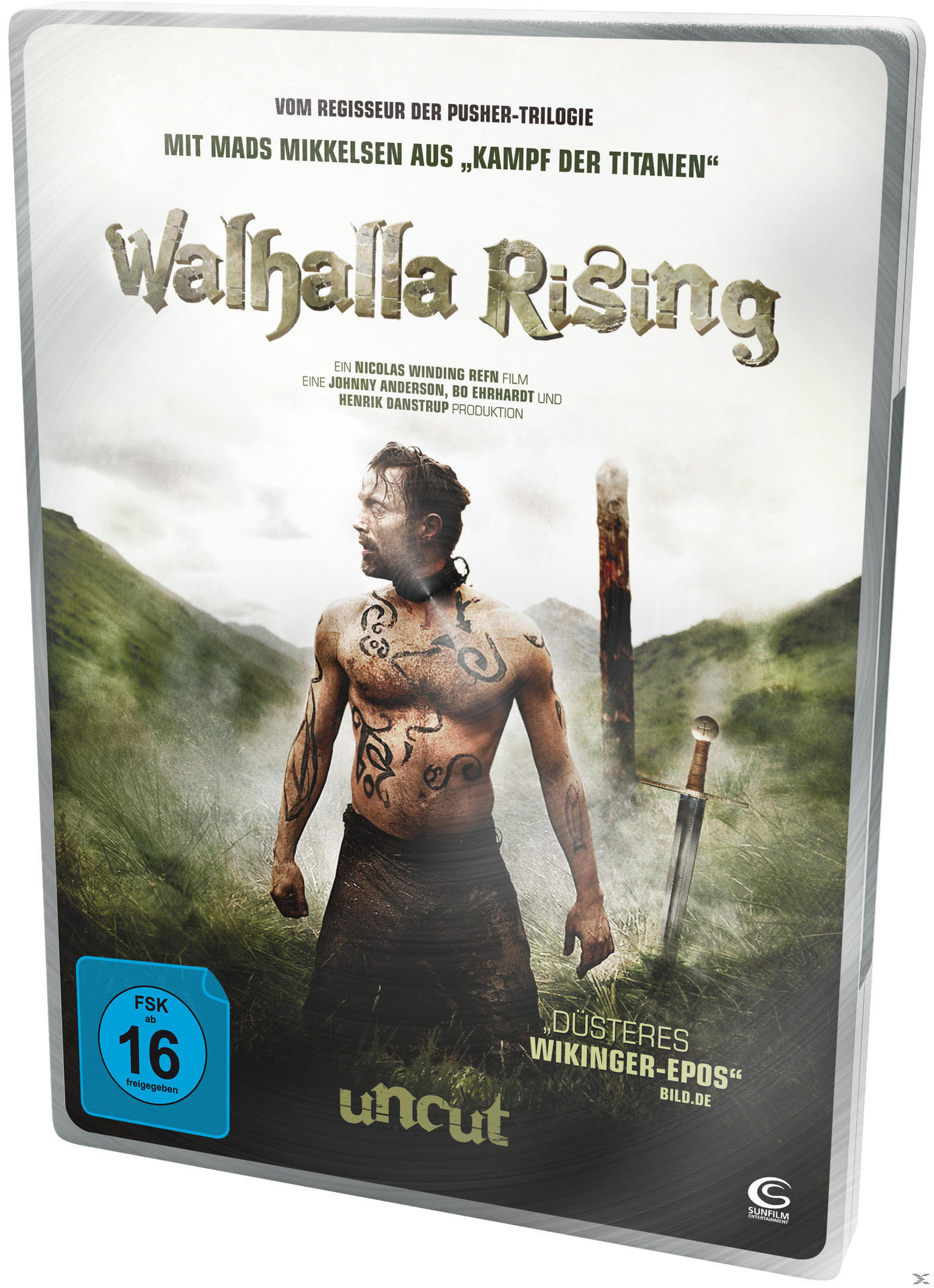 Filmcover, Wikinger mit Tätowierungen, Titel: Valhalla Rising.