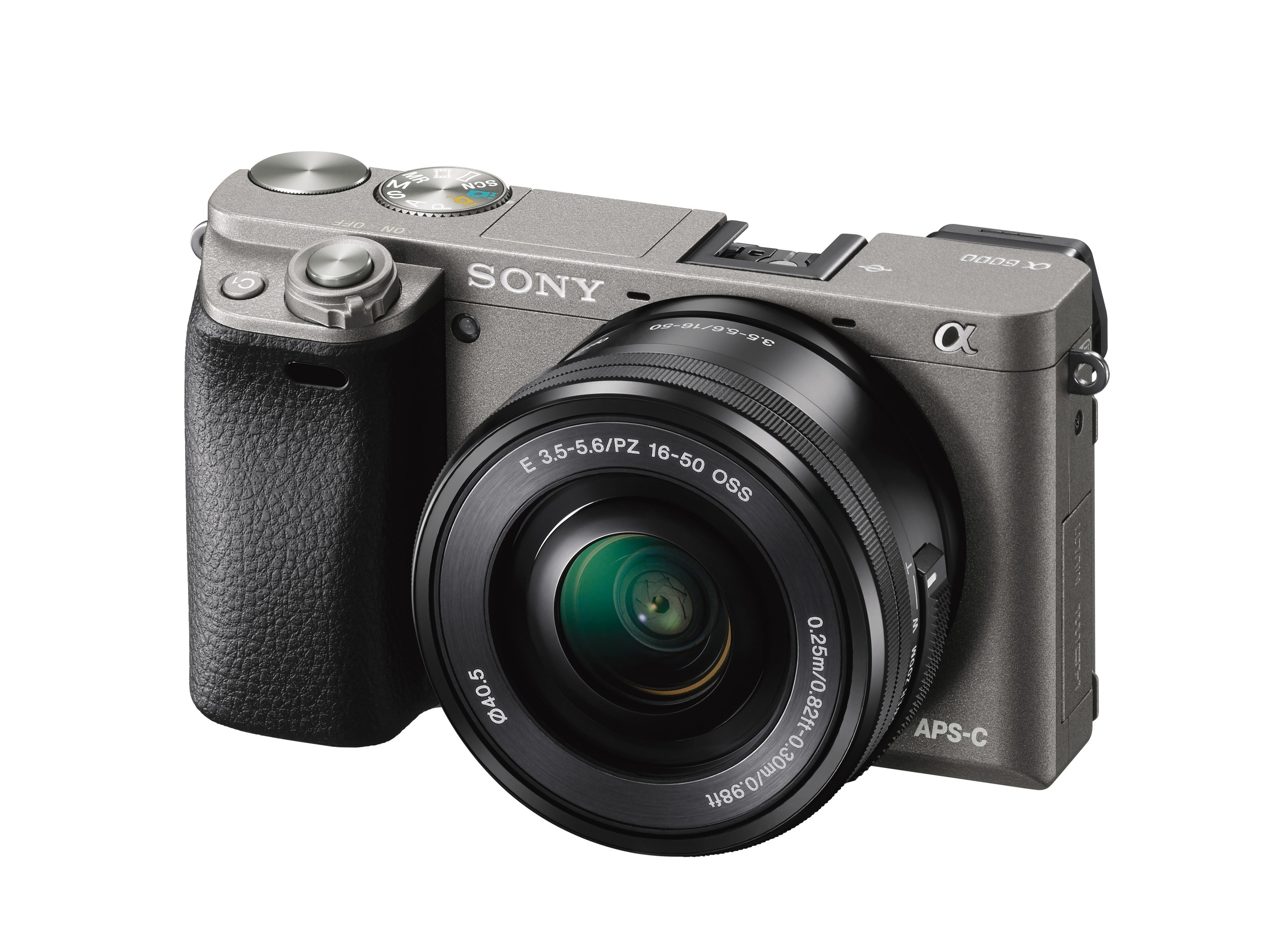 SONY Alpha 6000 KIT (ILCE-6000L) + Tasche + Speicherkarte Systemkamera mit Objektiv 16-50 mm, 7,6 cm Display, WLAN