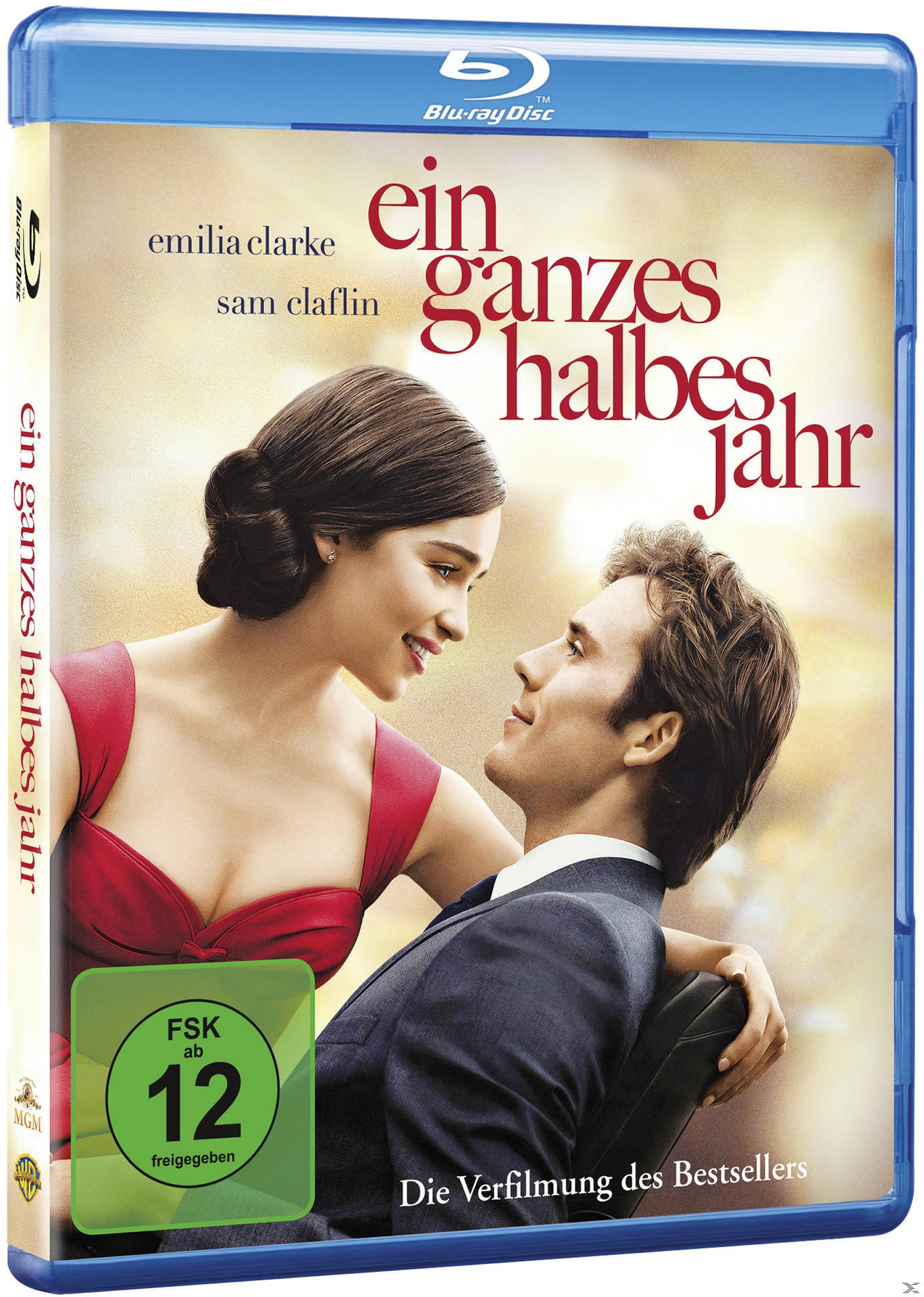 DVD-Cover des Films 'Ein ganzes halbes Jahr', ein Paar schaut sich an.