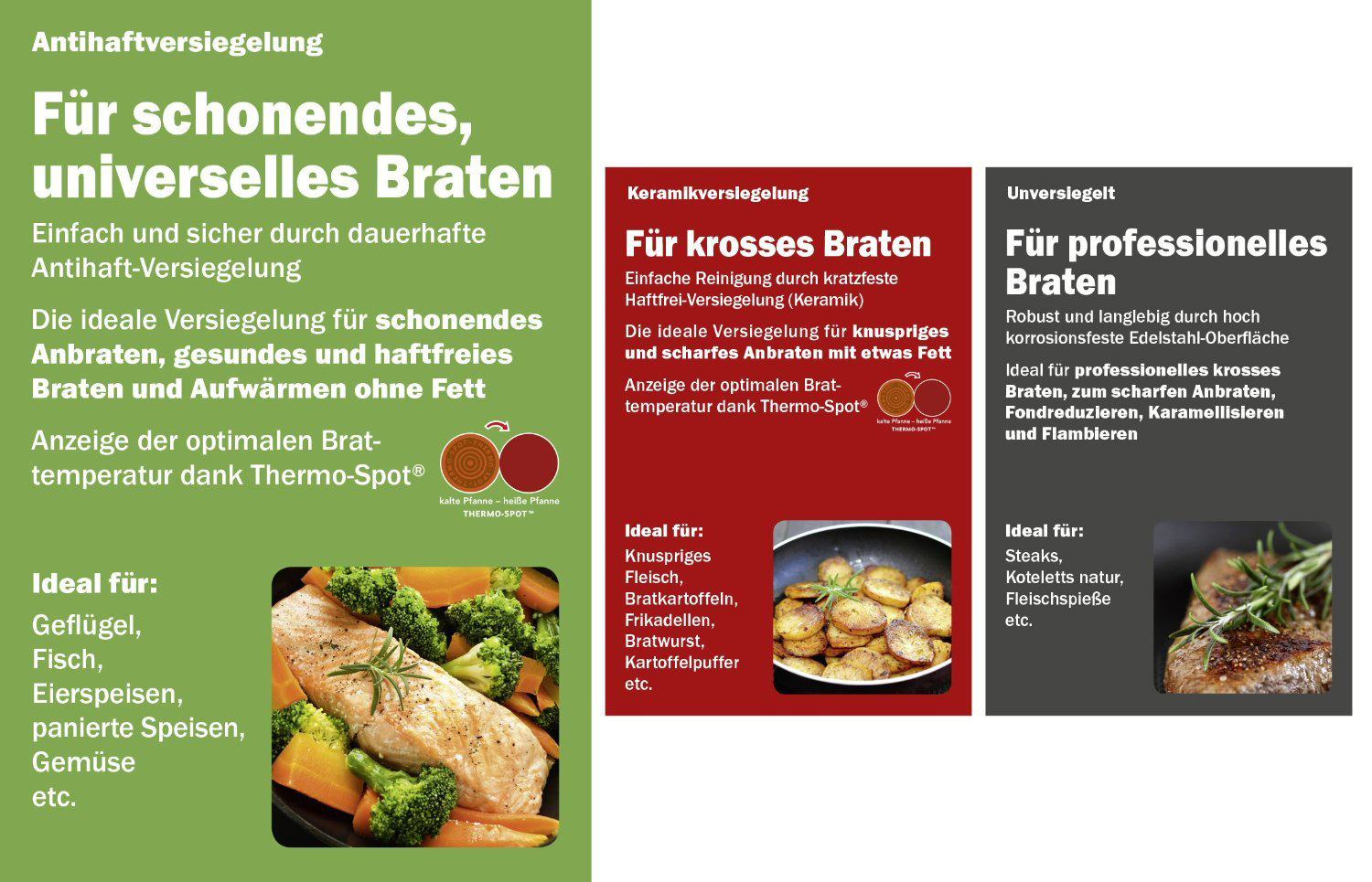 TEFAL A70406 Duetto Bratpfanne (Edelstahl, Beschichtung: PTFE, 280 mm)