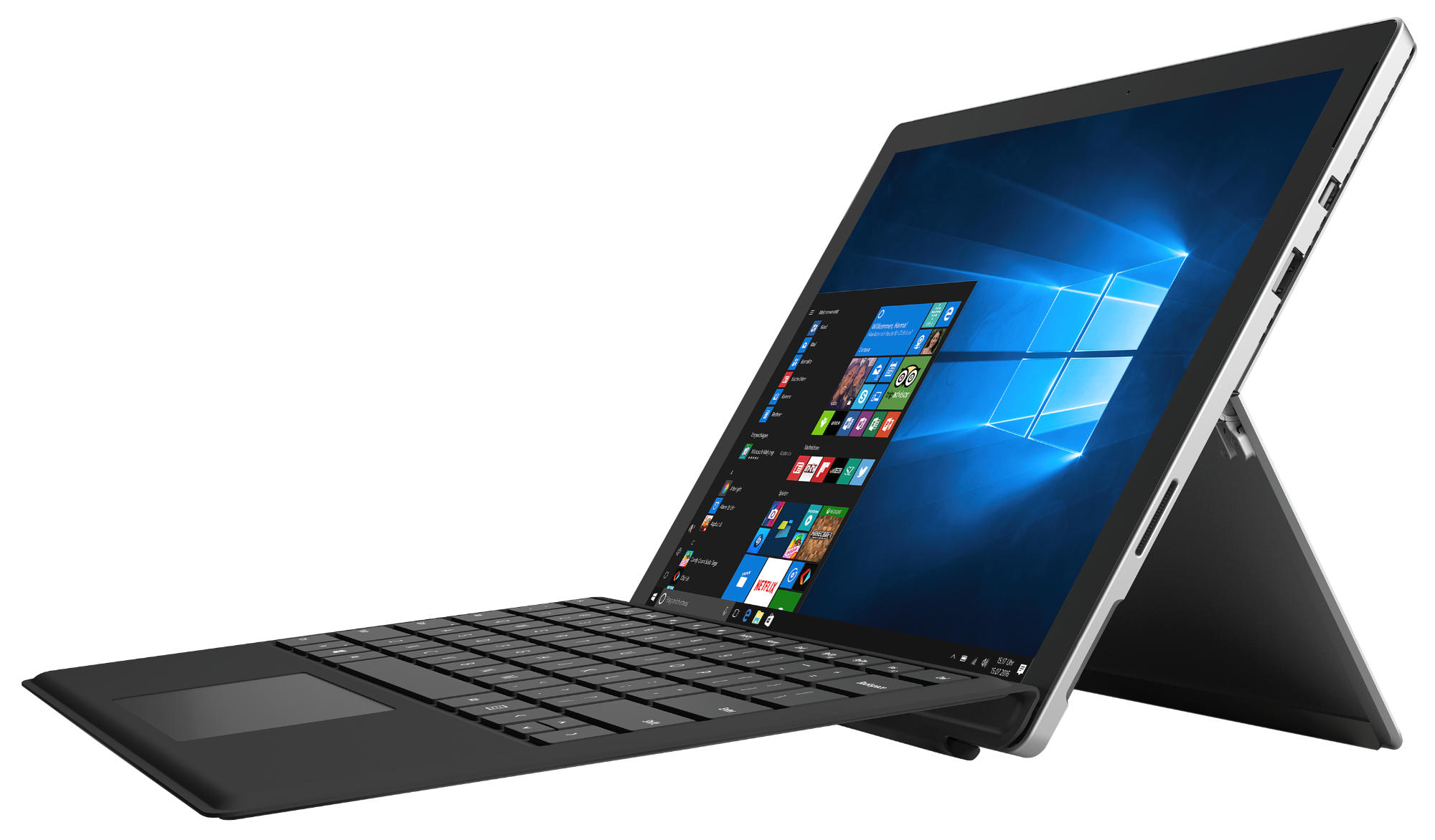 MICROSOFT Surface Pro 4 - inkl. Surface Pro 4 Type Cover - 12,3 Zoll - Intel® Core™ m3 m3-6Y30 - 4 GB - 128 GB - Intel® HD 515 - Windows 10 Pro (64 Bit)