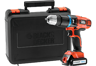 BLACK+DECKER EGBL148K-QW Kompakt Li-Ion Akkus Ütvefúró/csavarozó, kofferben, 14,4V