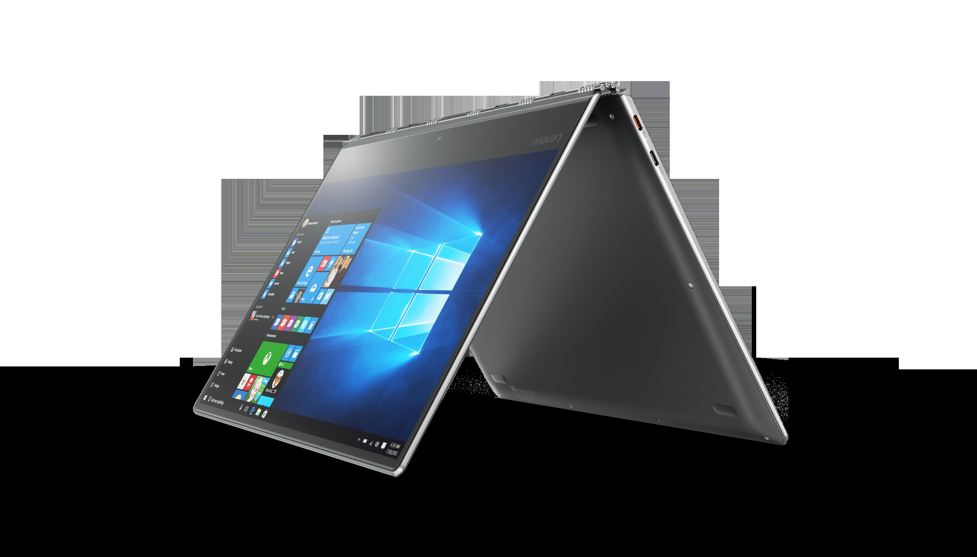 LENOVO Convertible Yoga 910-13IKB, Gun Metal (80VF00NJGE) Convertible, 13,9 Zoll, UHD 4K Touchscreen, Intel® Core™ i7-7500U Prozessor (4 MB Cache, bis zu 3,50 GHz), 8 GB, 512 GB SSD