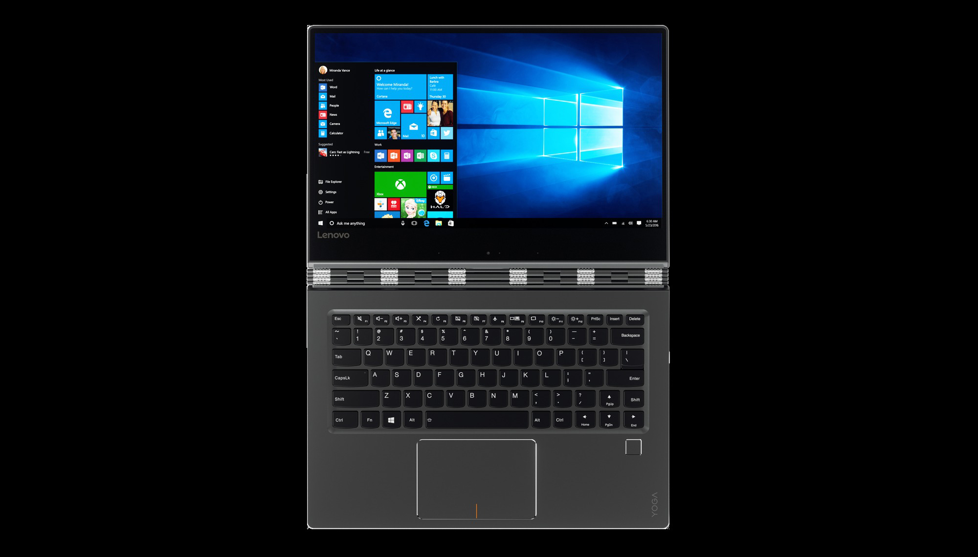 LENOVO Convertible Yoga 910-13IKB, Gun Metal (80VF00NJGE) Convertible, 13,9 Zoll, UHD 4K Touchscreen, Intel® Core™ i7-7500U Prozessor (4 MB Cache, bis zu 3,50 GHz), 8 GB, 512 GB SSD