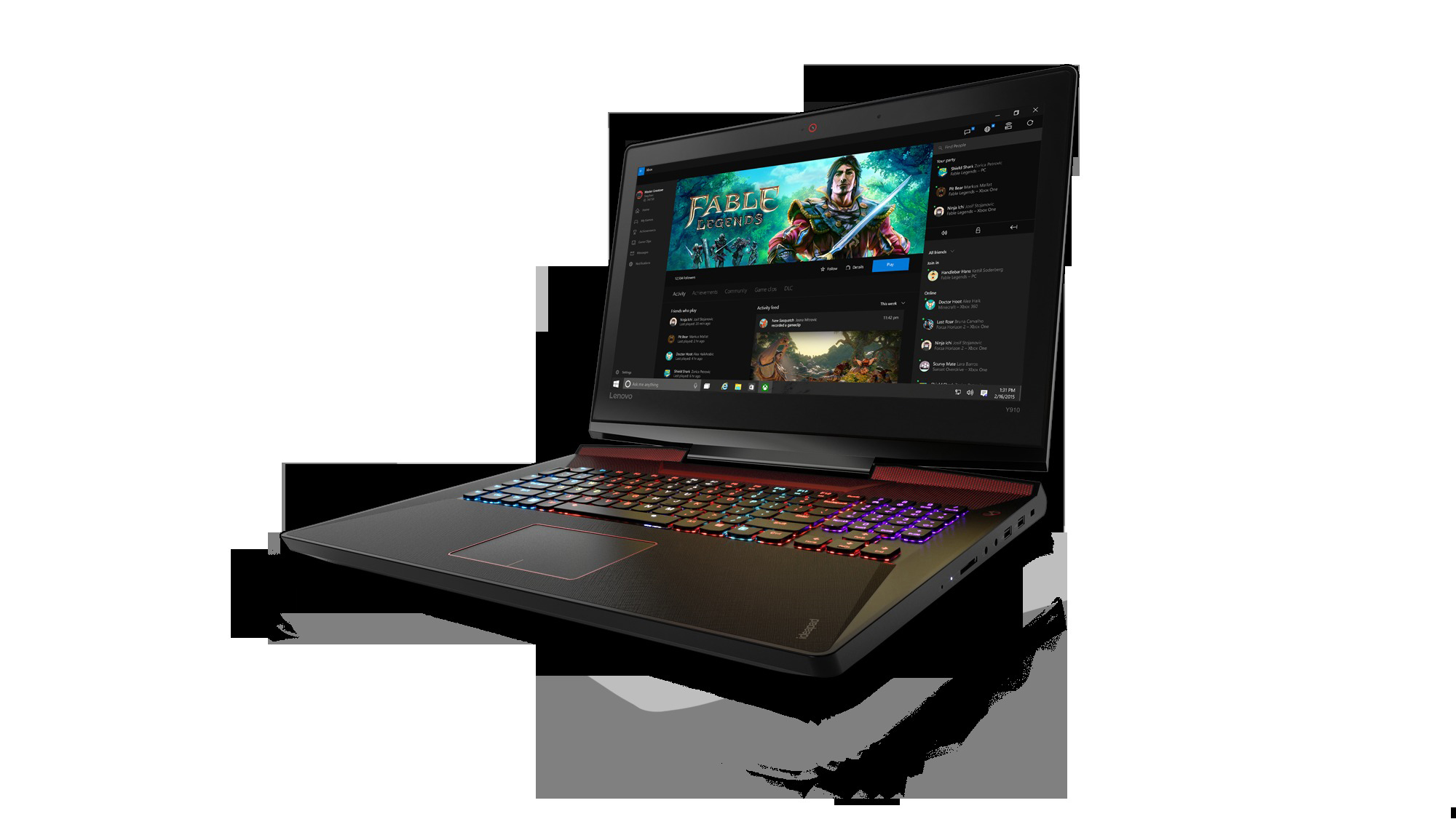 LENOVO IdeaPad Y910 - 17,3 Zoll - Intel® Core™ i7 i7-6820HK - 32 GB - 1 TB - NVIDIA GeForce® GTX 1070 - Windows 10 (64 Bit)