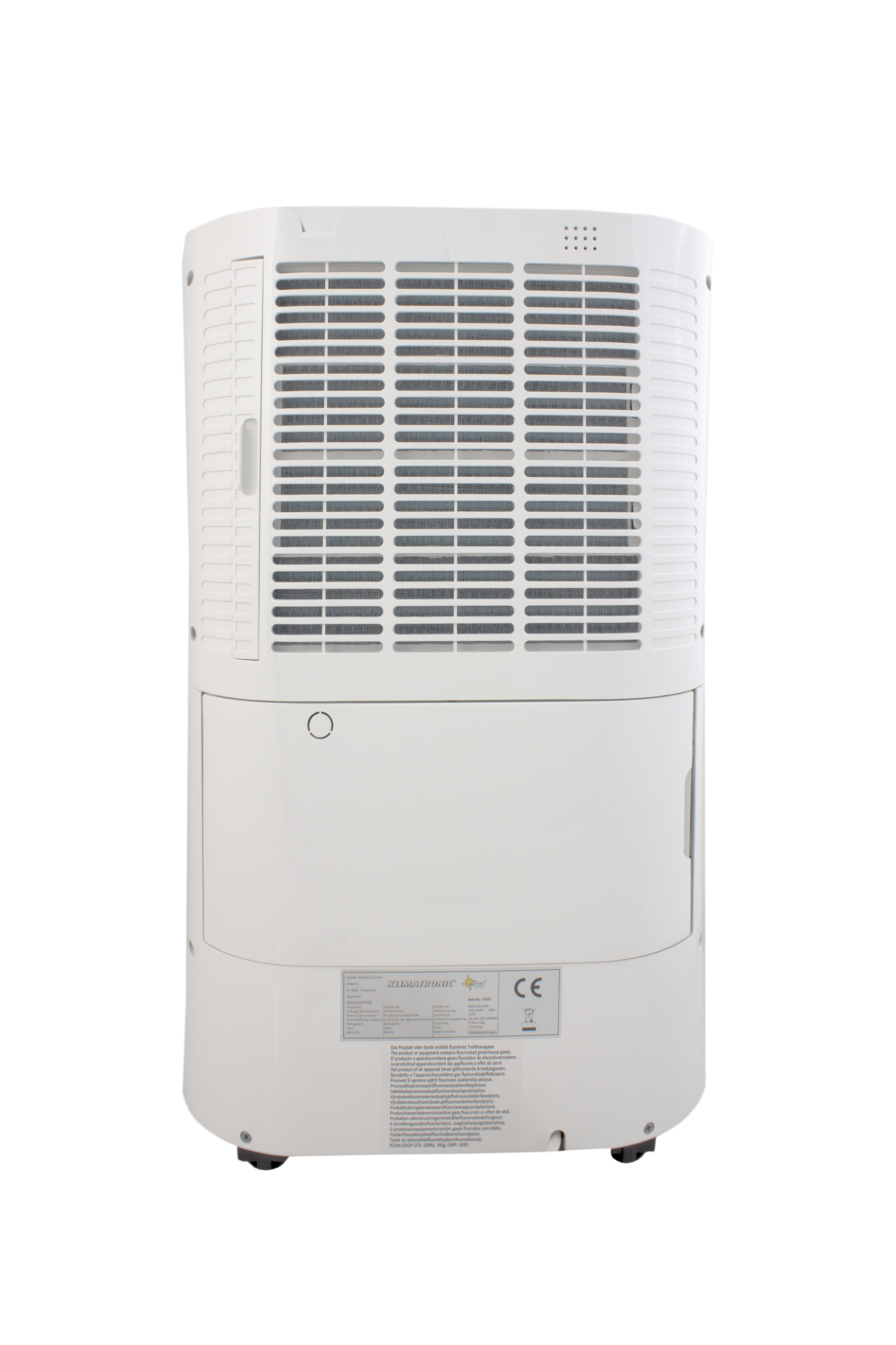 SUNTEC 13515 DryFix 20 Lumio Luftentfeuchter Weiß (370 Watt, Entfeuchterleistung: 20 l/d, Raumgröße: 150 m³)