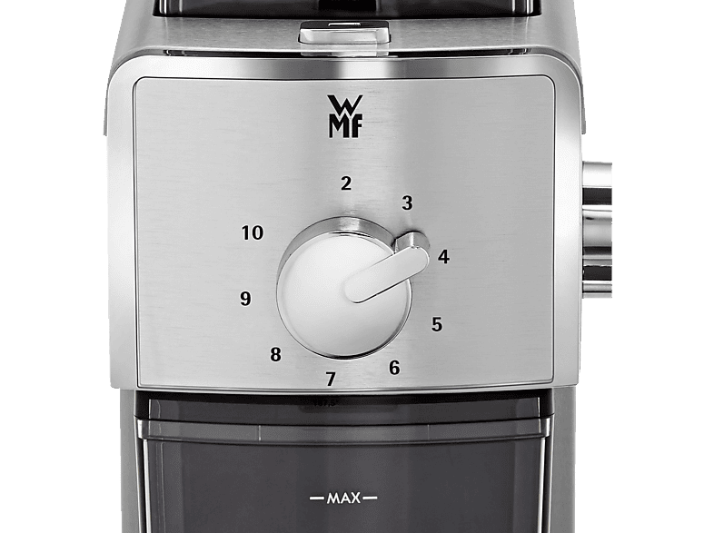WMF 0417070011 Stelio Kaffeemühle (Silber, Schwarz, 110 Watt, Stahlmahlwerk) — Foto 4 von 4