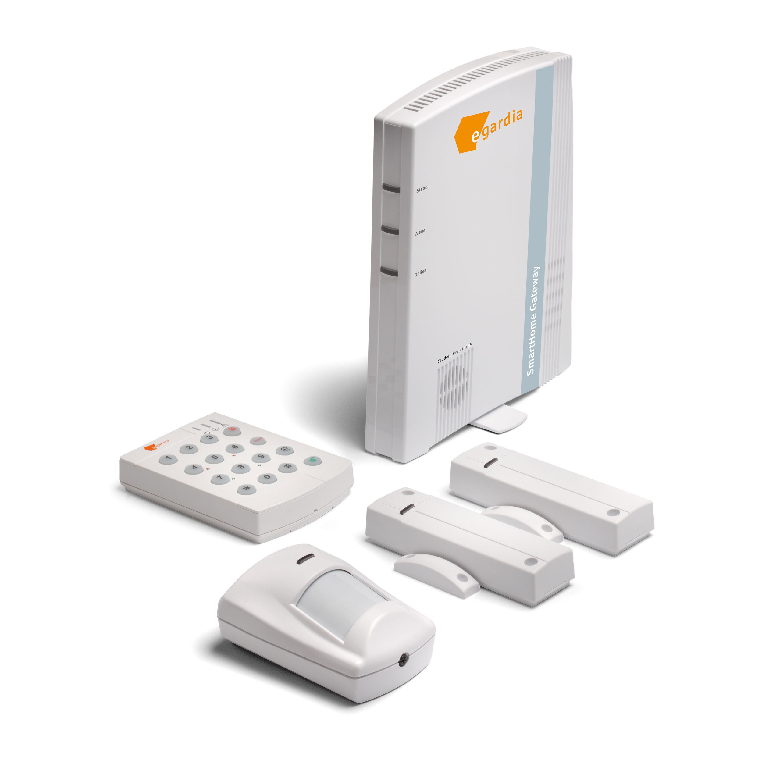 EGARDIA Smarthome 01 Alarmanlagen Starter Kit, Weiß