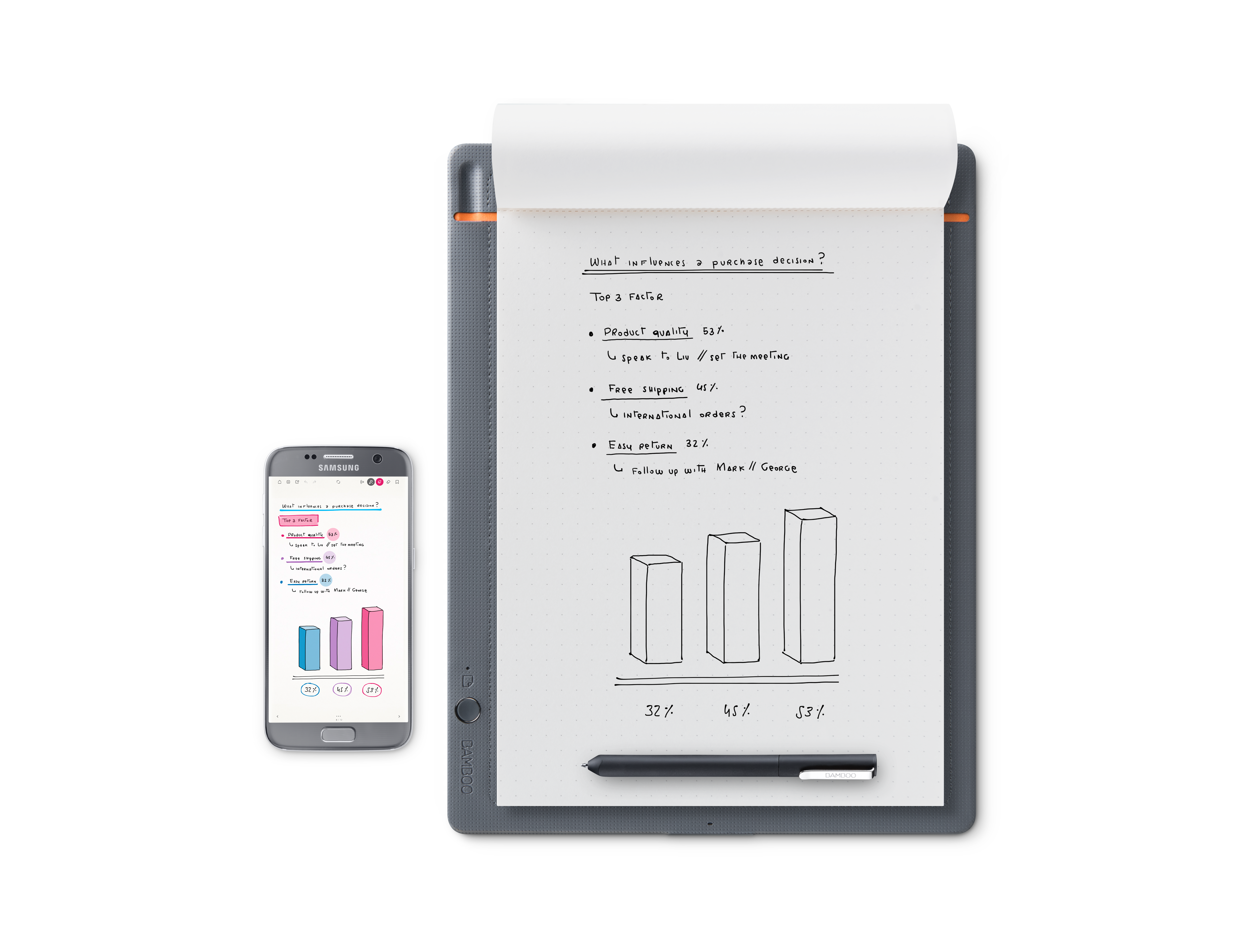 WACOM Bamboo Slate Klein