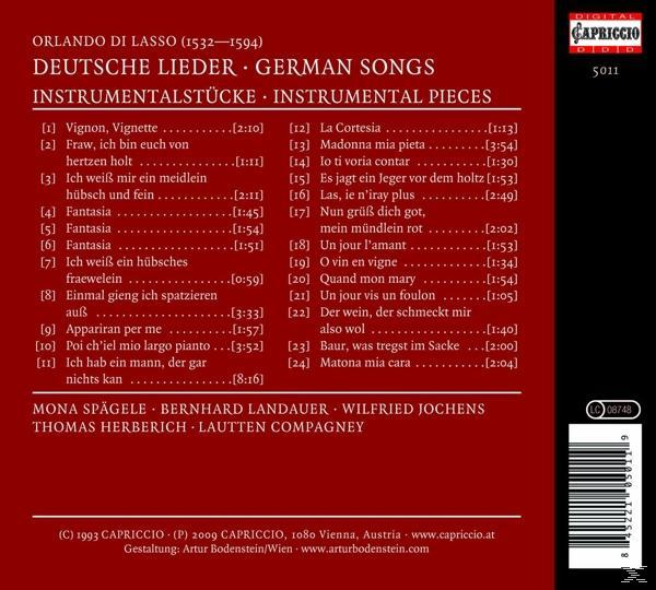 Landauer - Deutsche Lieder/Instrumentalstücke  - (CD)