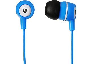 V7 HA110-BLU-12EB mikrofonos fülhallgató, kék