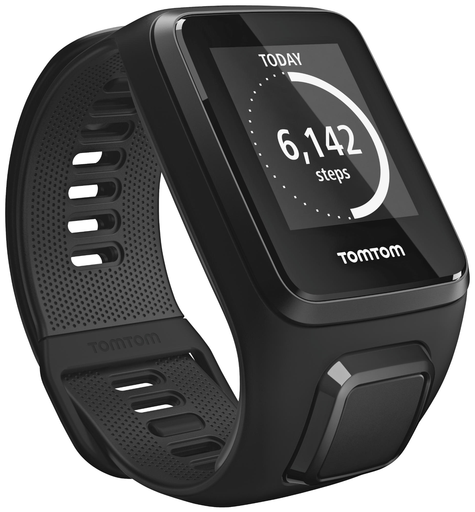 Reloj deportivo - TomTom Spark 3, Negro, Correa grande