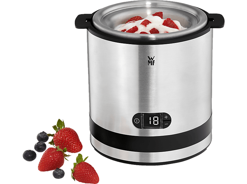 WMF KÜCHENminis® Eismaschine (12 Watt, 3 l, Silber)