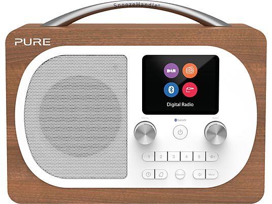 PURE DIGITAL Evoke H4 - Radio numérique (DAB+, FM, Noyer)