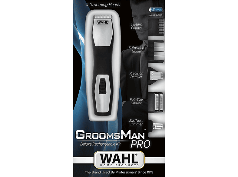 WAHL Groomsman Pro Erkek Bakım Seti Siyah Metal_2