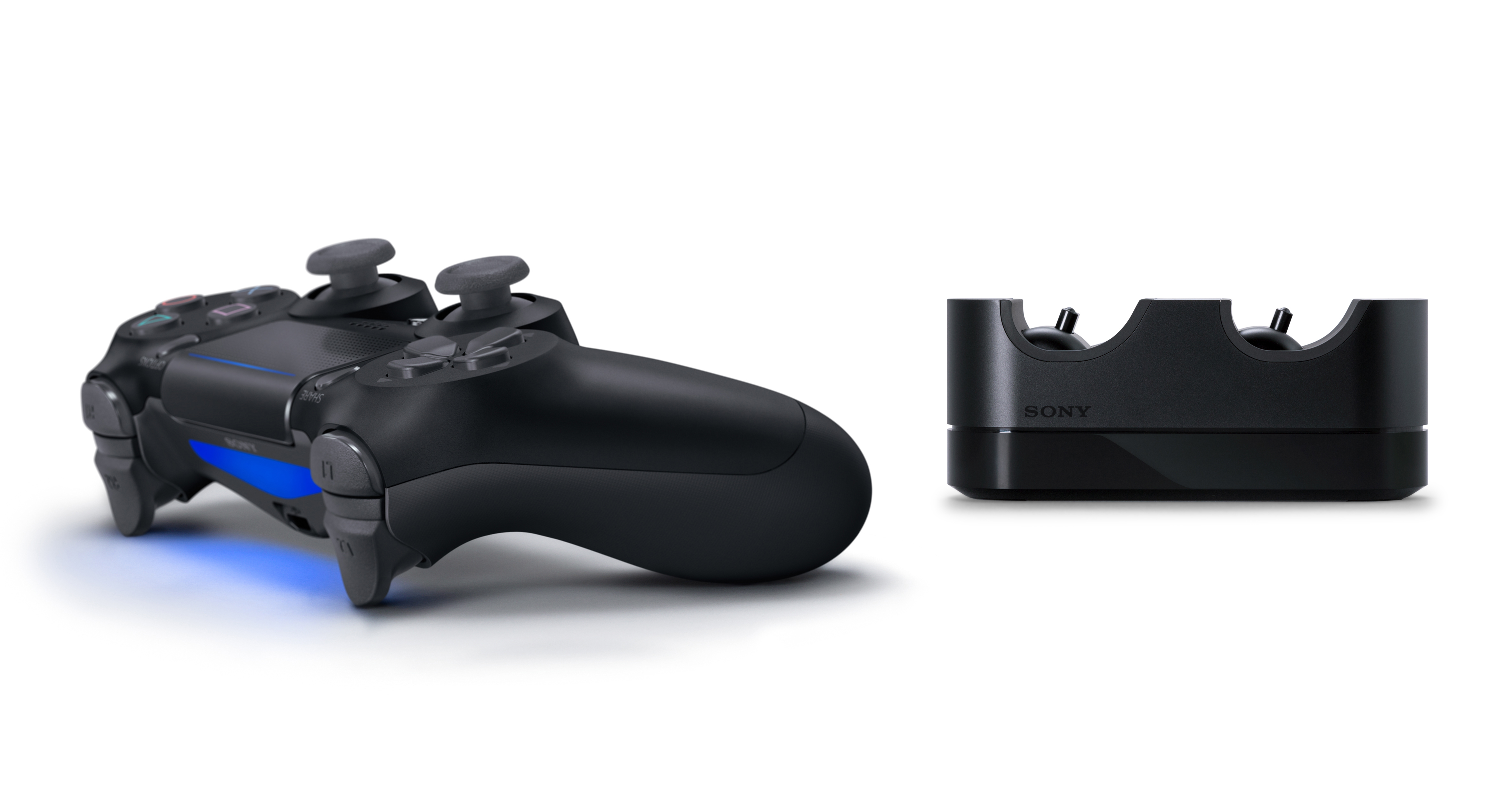 SONY PS4 Wireless Dualshock 4, Controller + Charger, Schwarz