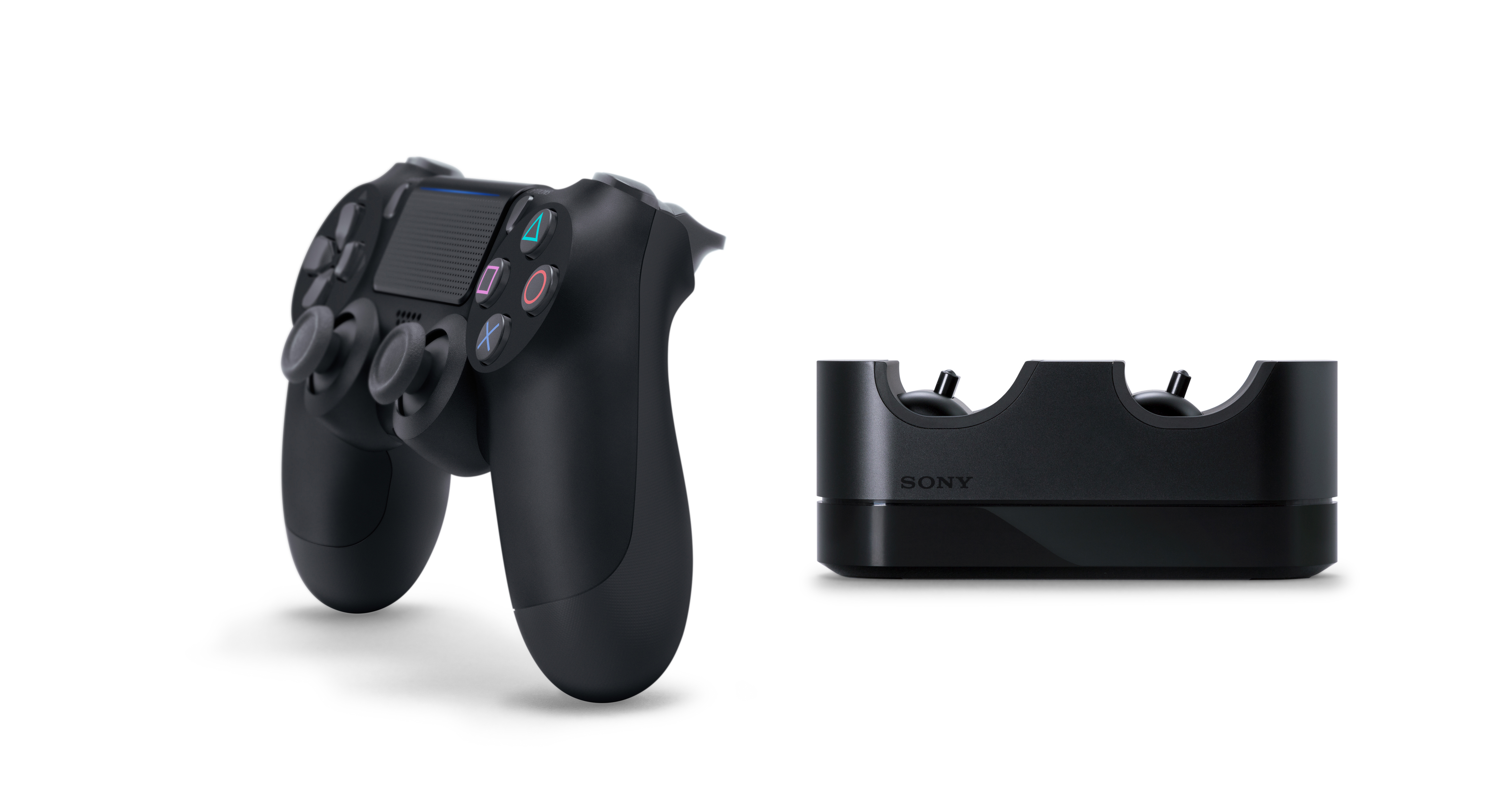 SONY PS4 Wireless Dualshock 4, Controller + Charger, Schwarz