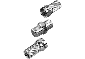 VIVANCO F-kontakter x2, F-skarv x1 - Metall