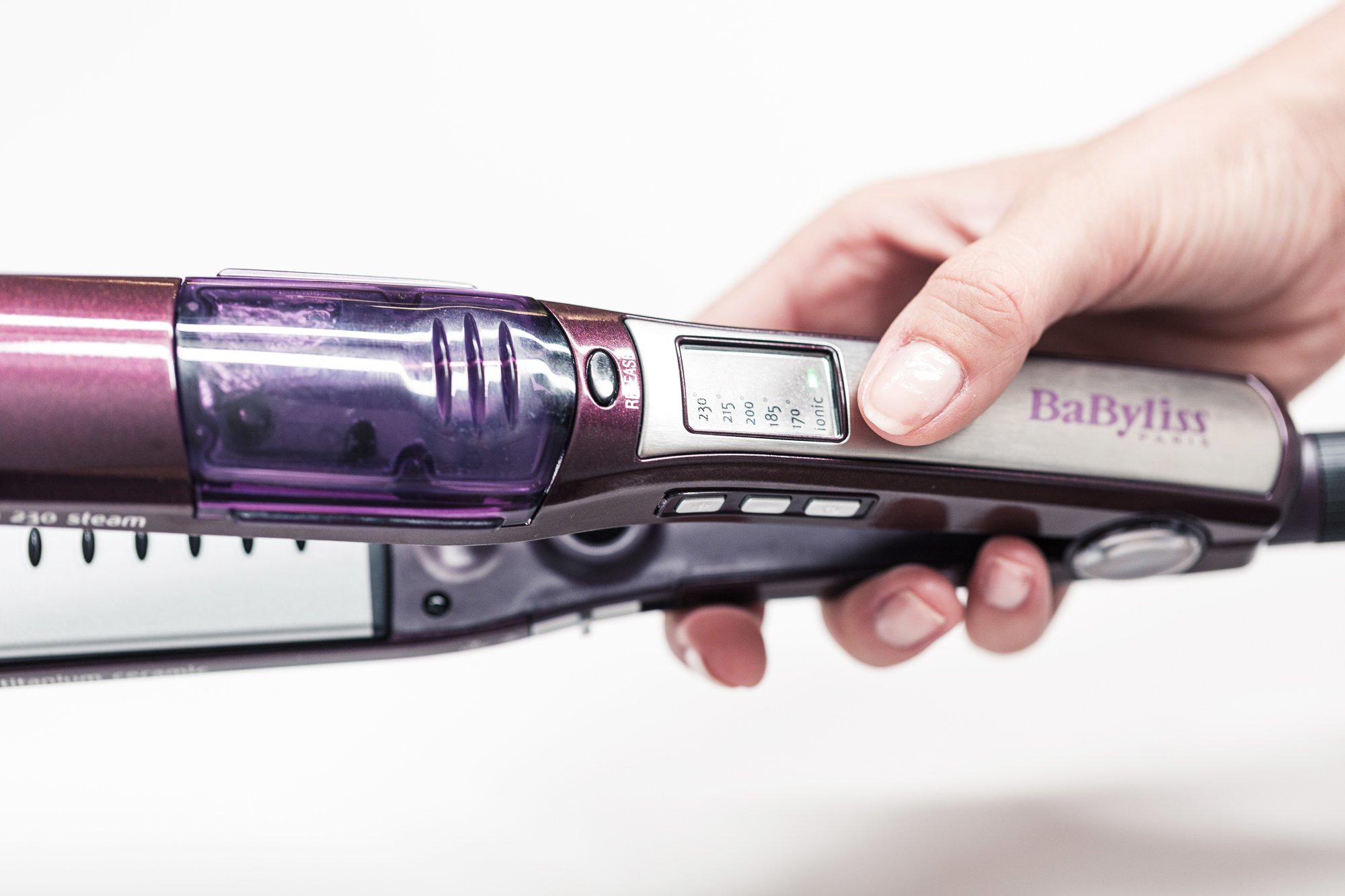 BABYLISS ST395E I-PRO 230 STEAM - Glätteisen (Aubergine)