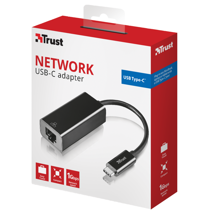 TRUST 21491 USB Type-C Ethernet Dönüştürücü