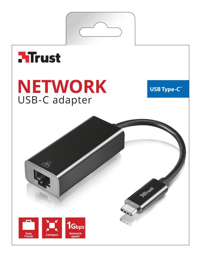 TRUST 21491 USB Type-C Ethernet Dönüştürücü