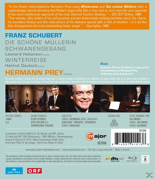 Hermann Prey - Die (Blu-ray) Müllerin/Schwanengesang/Winterreise Schöne 