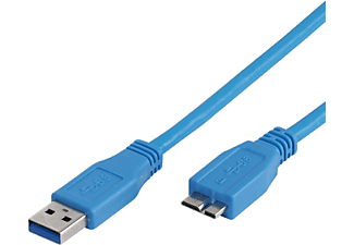 VIVANCO USB 3.0 A - USB B micro 1.8m cert. - Blå