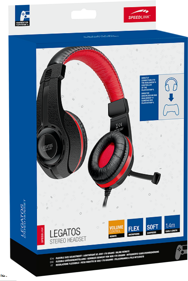 SPEEDLINK Stereo Headset Legatos SL-450302-BK