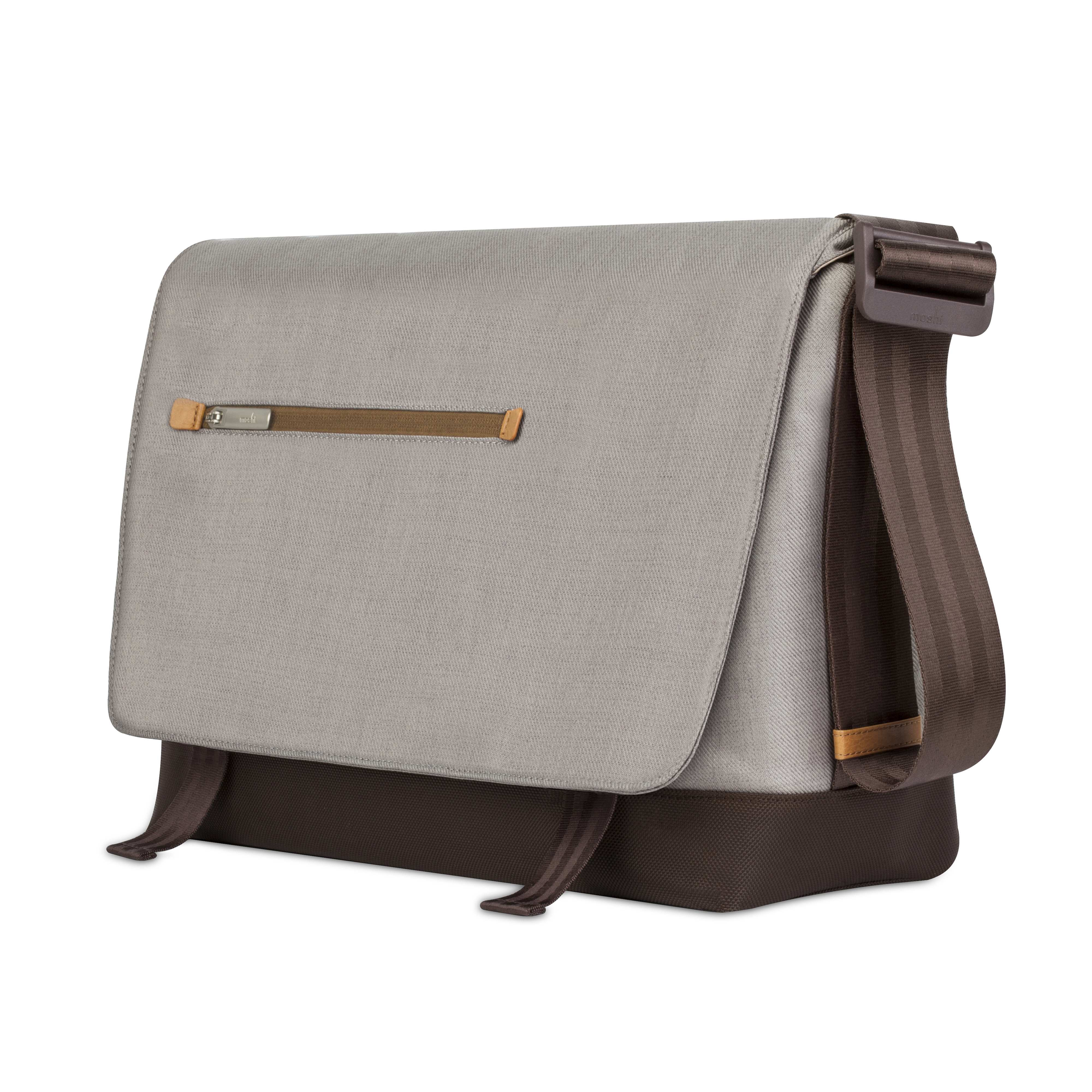 MOSHI Aerio by Moshi Notebooktasche Umhängetasche für Universal Polyester/Kunstleder, Titangrau