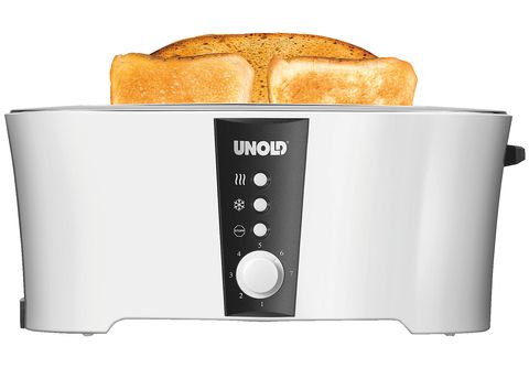 Design MediaMarkt (1350 UNOLD Weiß/Schwarz Schlitze: Watt, Dual Toaster Toaster | 38020 Weiß/Schwarz 2)