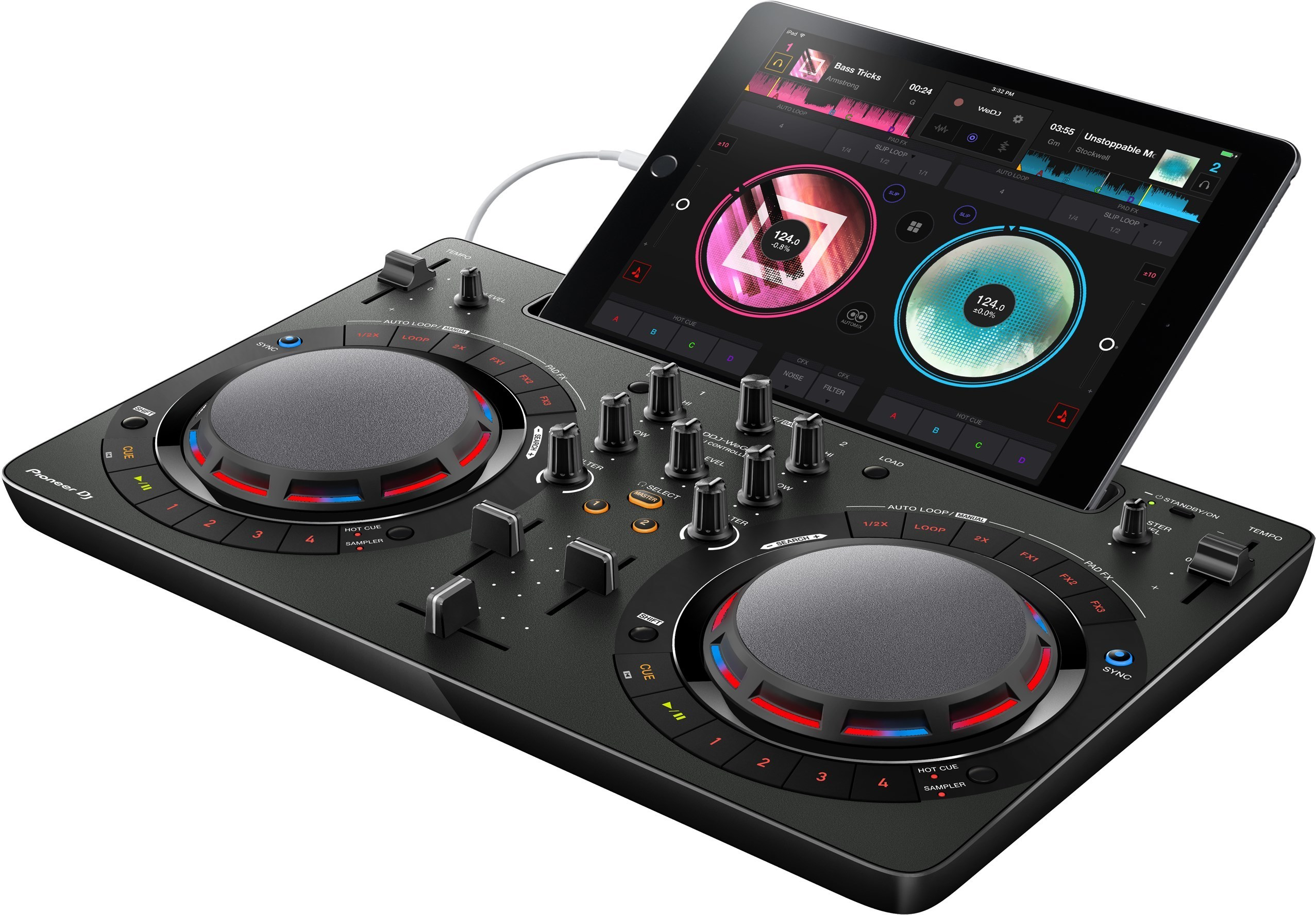 PIONEER DJ DDJ-WEGO4-K DJ-Controller, Schwarz