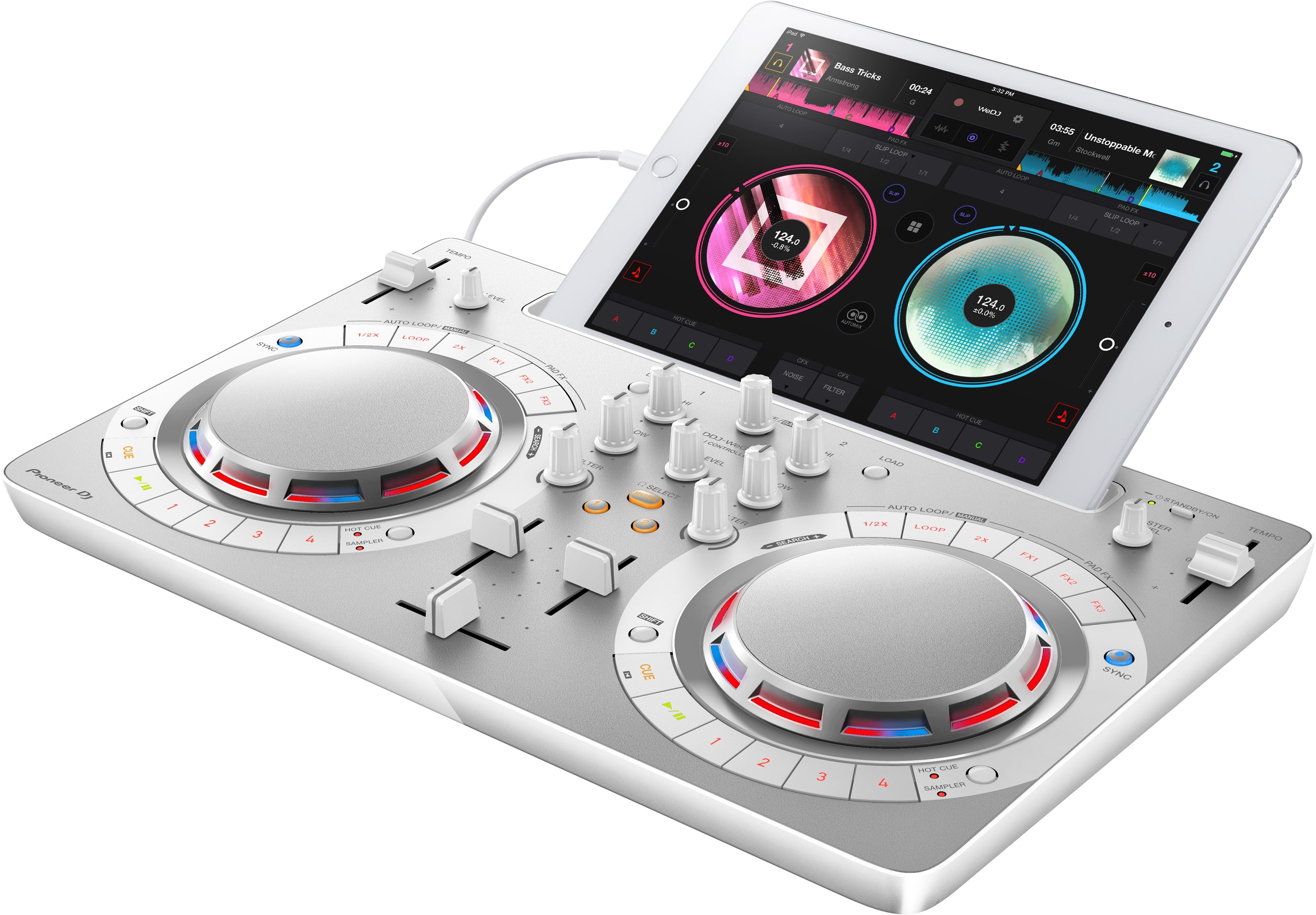 PIONEER DJ DDJ-WEGO4-W DJ-Controller, Weiß