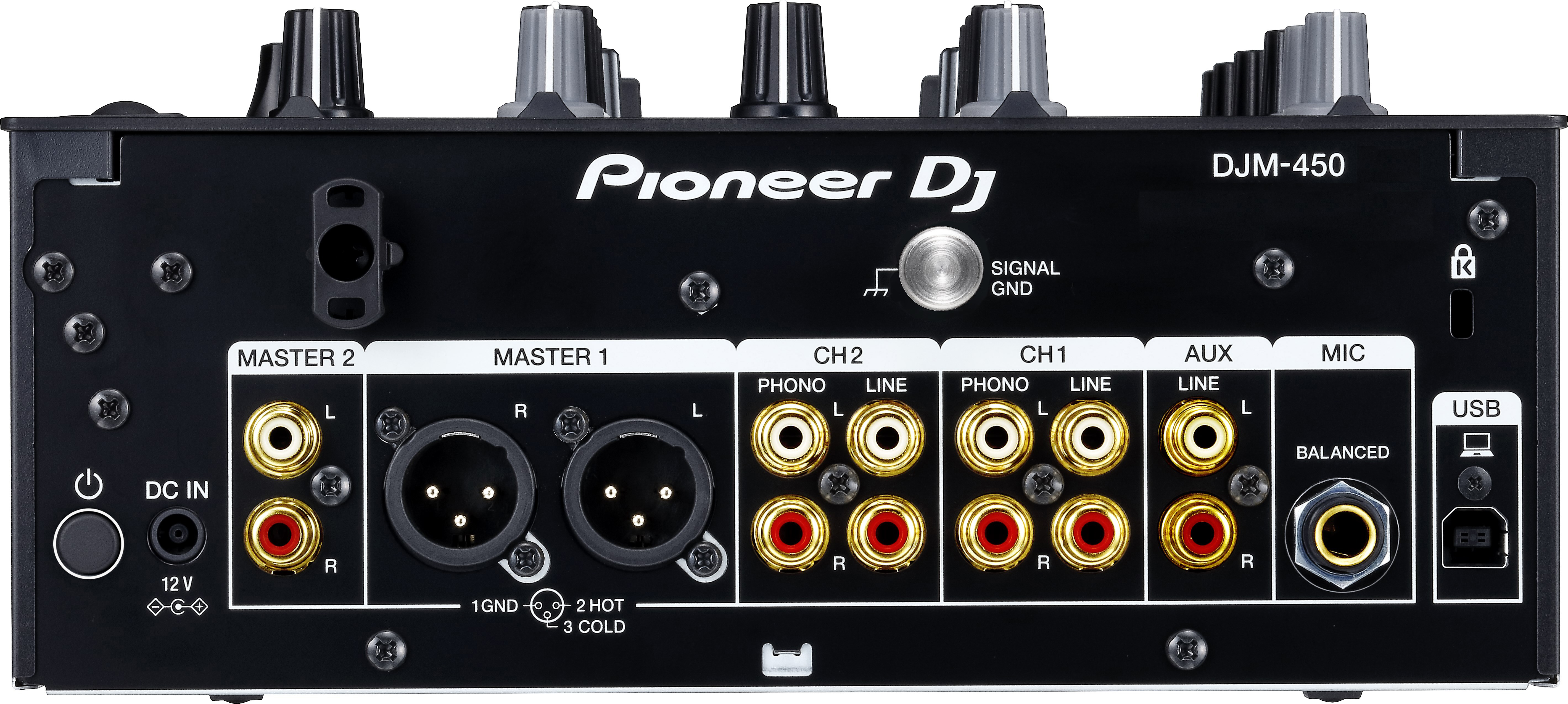 PIONEER DJ DJM-450 DJ-Mixer, Schwarz