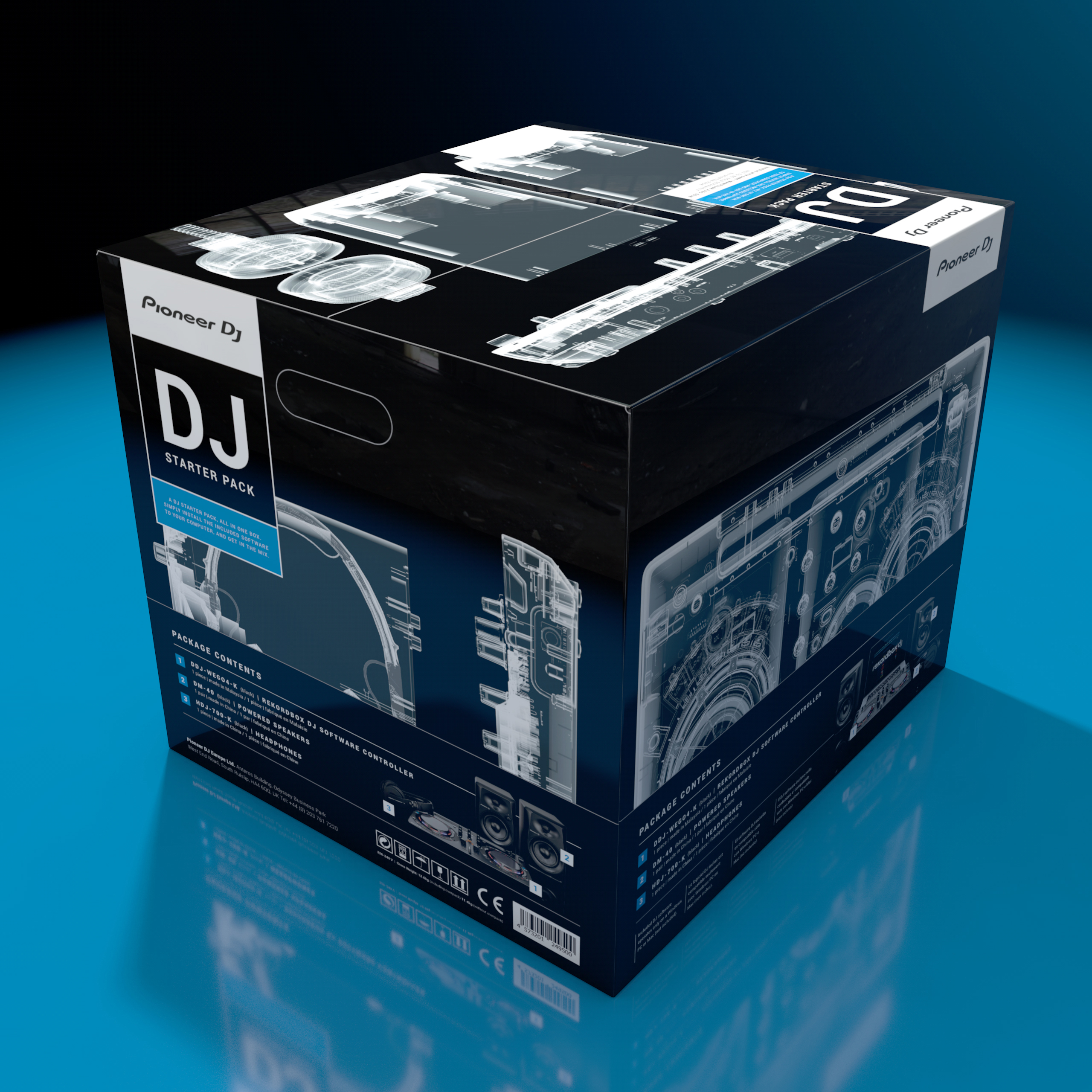 PIONEER DJ DJ-STARTER-PACK, Schwarz