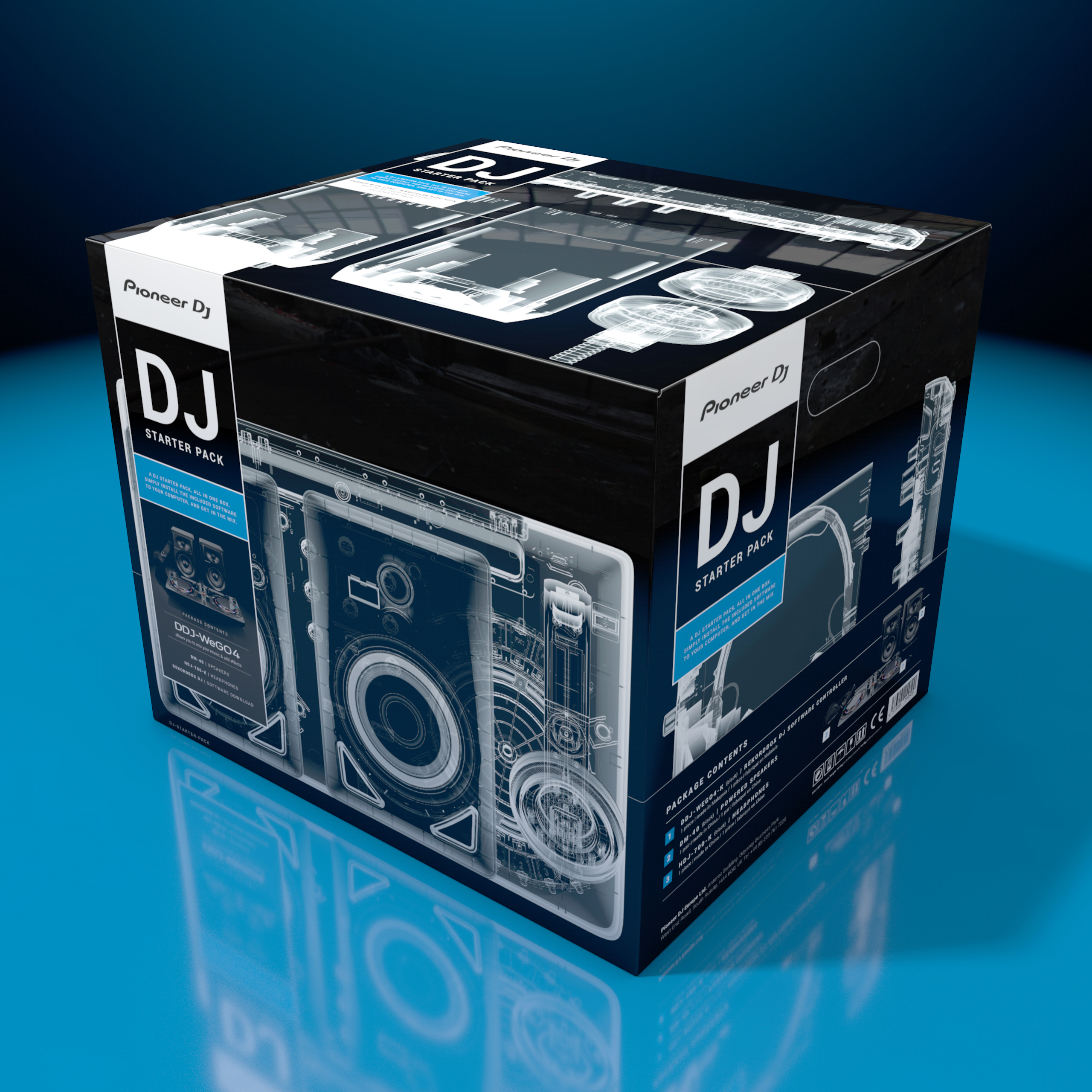 PIONEER DJ DJ-STARTER-PACK, Schwarz