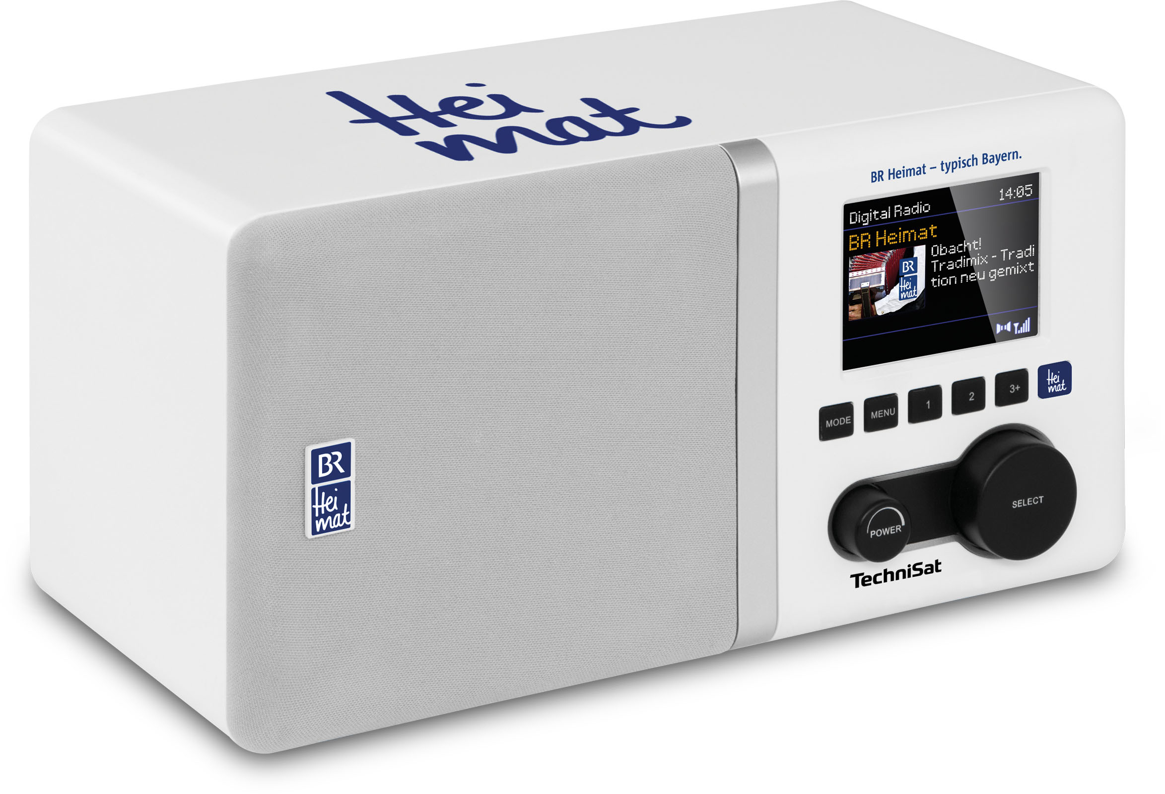 TECHNISAT DIGITRADIO 300 BR HEIMAT EDITION Digitalradio, digital, DAB+, DAB, FM, Weiß