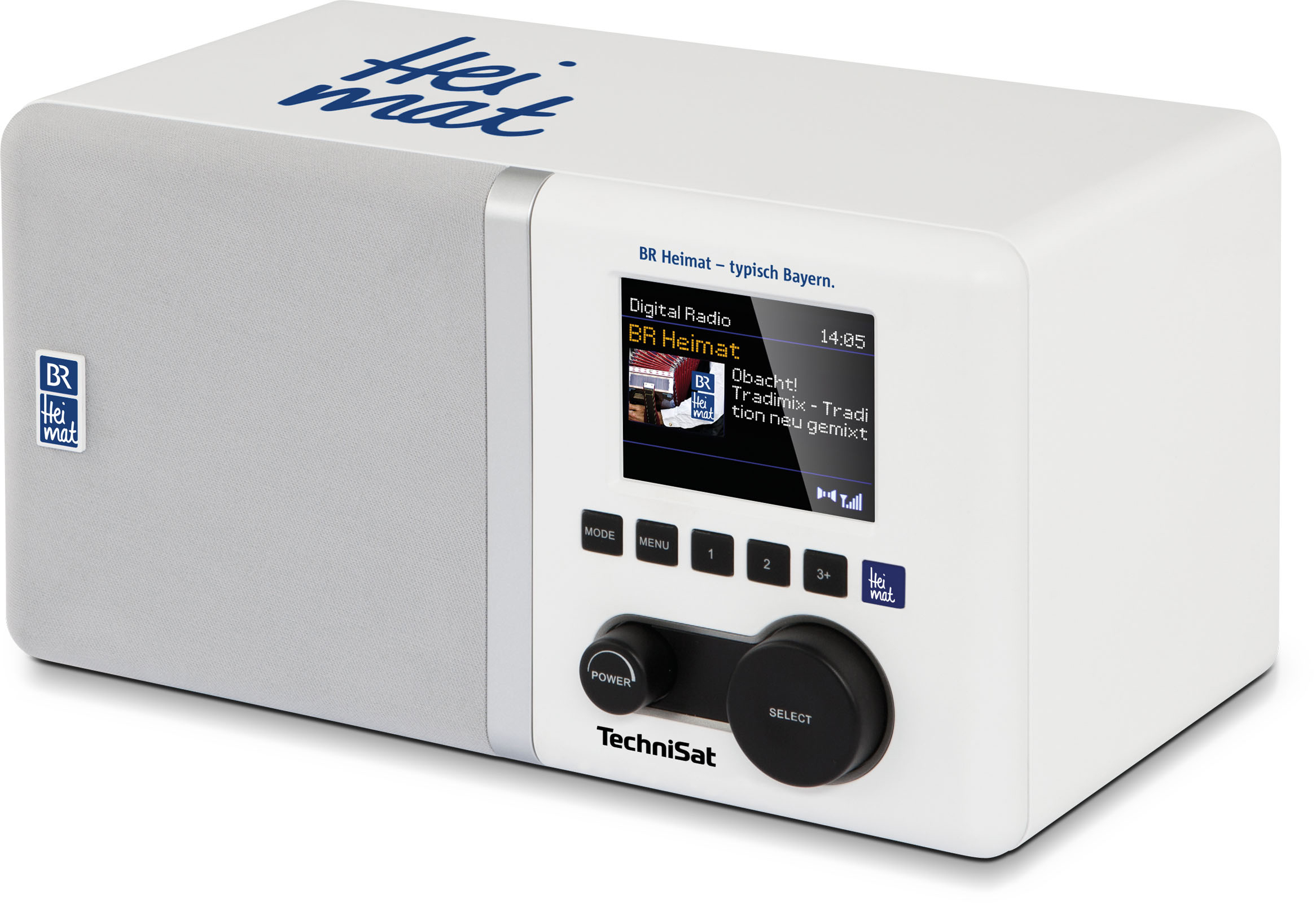 TECHNISAT DIGITRADIO 300 BR HEIMAT EDITION Digitalradio, digital, DAB+, DAB, FM, Weiß