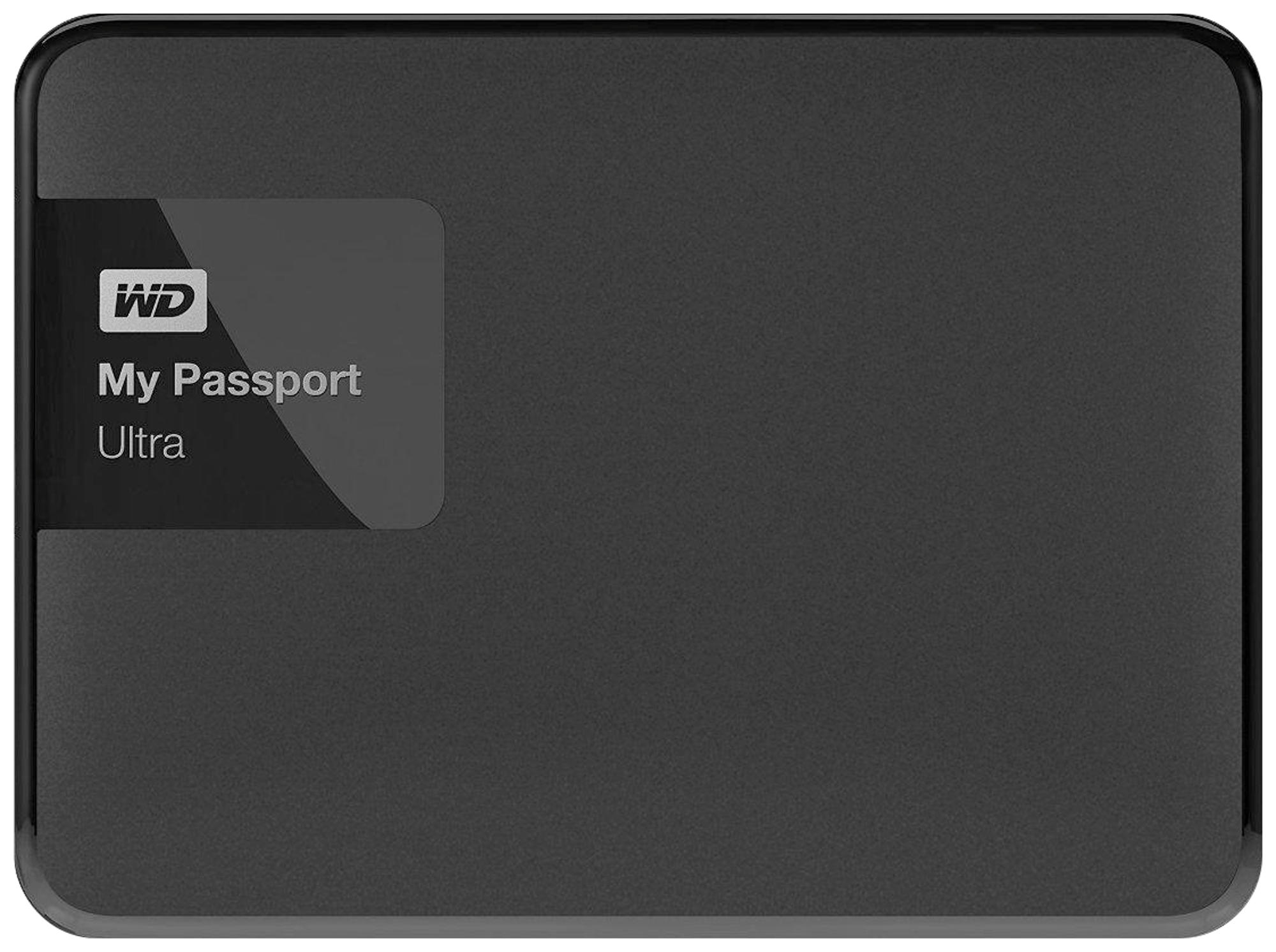 Disco duro externo 1,5 TB - Western Digital My Passport Ultra, negro