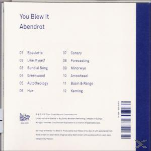 You Blew It - (CD) - Abendrot